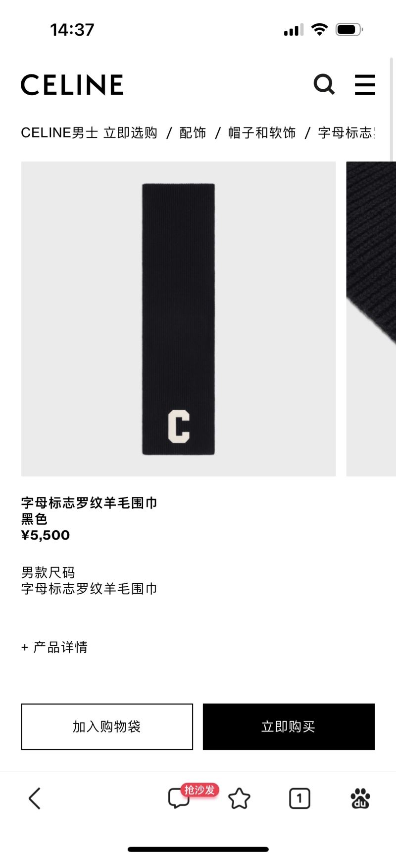 Celine Caps Scarfs